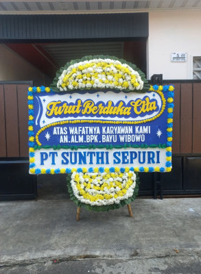 Papan Bunga Duka di Mekarwangi